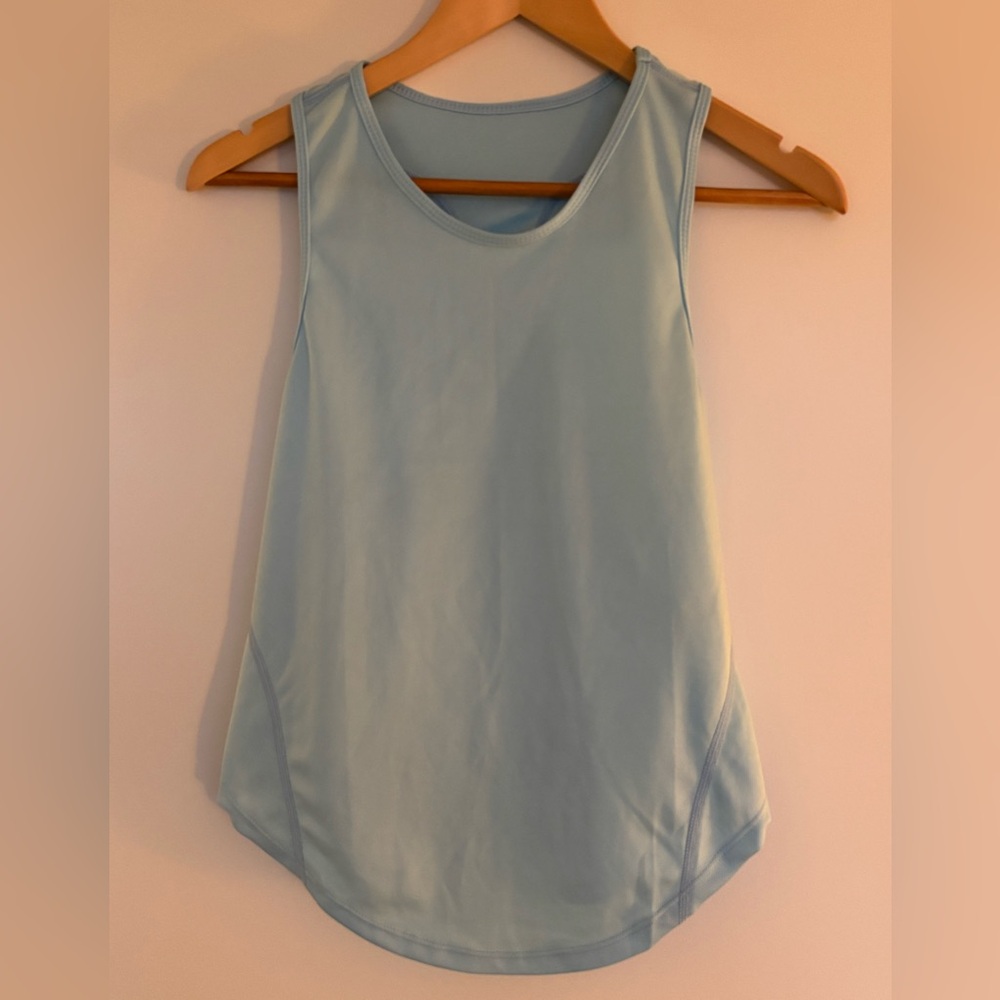 SHEIN 15” PTP Sleeveless Athletic Women's Top, Light Blue, Size 4. - Picture 2 of 6